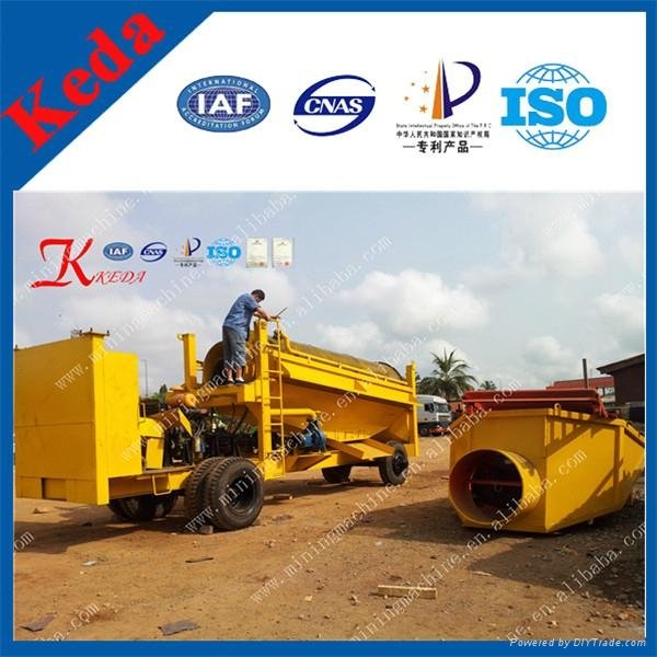 South African Gold Equipments for Washing with Mobile Large Gold Trommel