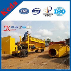 South African Gold Equipments for Washing with Mobile Large Gold Trommel