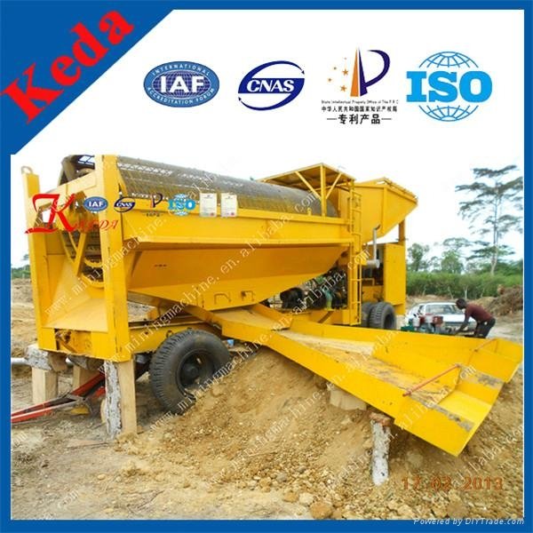 South African Gold Equipments for Washing with Mobile Large Gold Trommel 3