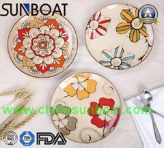 Chinese traditional enamel vegetable plate