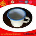 Hand painted enamel mug with customized logo decal 5