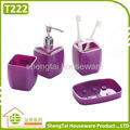 Hot Selling Promotional Plastic Bathroom Sets With Square Shape Design 4