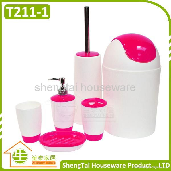 Low Price High Quality Accessory New Design Mix Color Accessories Bathroom Set 4