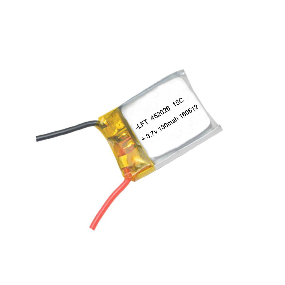 Lipo battery high rate 3.7v 130mah rc helicopter battery 452026 3
