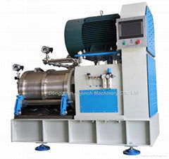 Horizontal turbine grinding sand mill