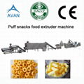 Twin screw puff snacks food extrusion