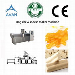 Automatic dog chews food processing line