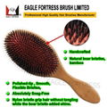 Oval Paddle Bamboo Brush Porcupine Style 1