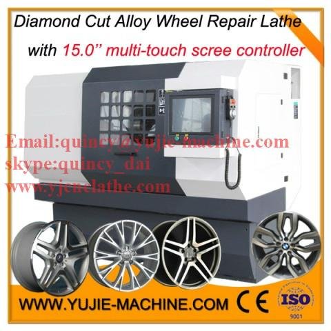 3rd Generation AWR 3050 alloy wheel rims repairing lathe machine Only 1 hour tra