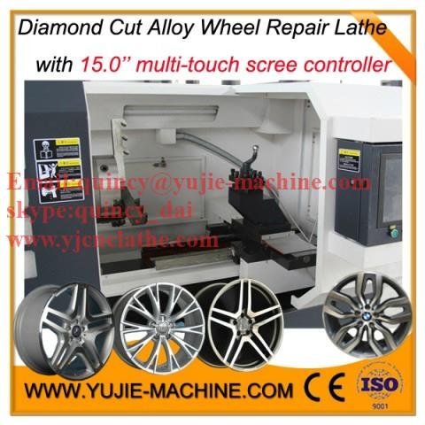3rd Generation AWR 3050 alloy wheel rims repairing lathe machine Only 1 hour tra 2