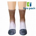 Wholesale Unisex Animal Foot 3D Digtal Printed Custom Cotton Socks 1