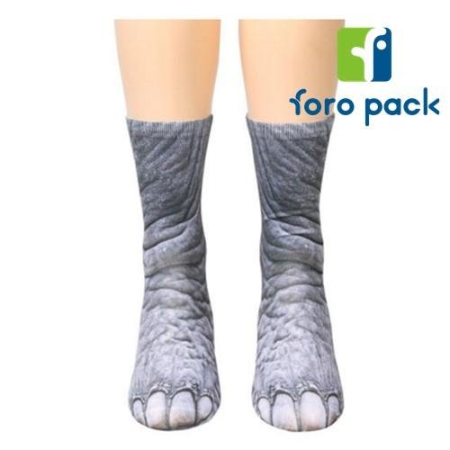 Wholesale Unisex Animal Foot 3D Digtal Printed Custom Cotton Socks 2