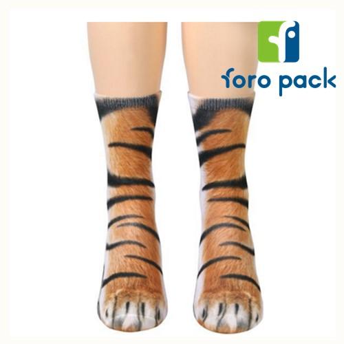 Wholesale Unisex Animal Foot 3D Digtal Printed Custom Cotton Socks 4