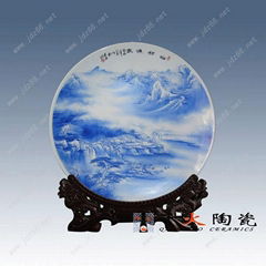 Business gifts commemorative plate Jingdezhen business