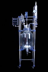 Speed-adjustable Double-layer Glass Reactor 