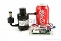 Hermetic R134a DC Brushless Rotary Refrigerator Compressor for 12/24/48V