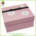 Flower printing Paper Gift Cosmetic Box