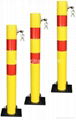 Round manual Car parking bollards road