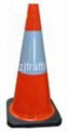 PVC traffic cone  with one reflection