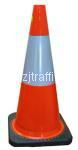 PVC traffic cone  with one reflection   