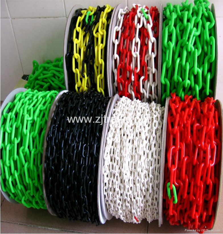 8mm barrier Traffic cones warning post link chain 3