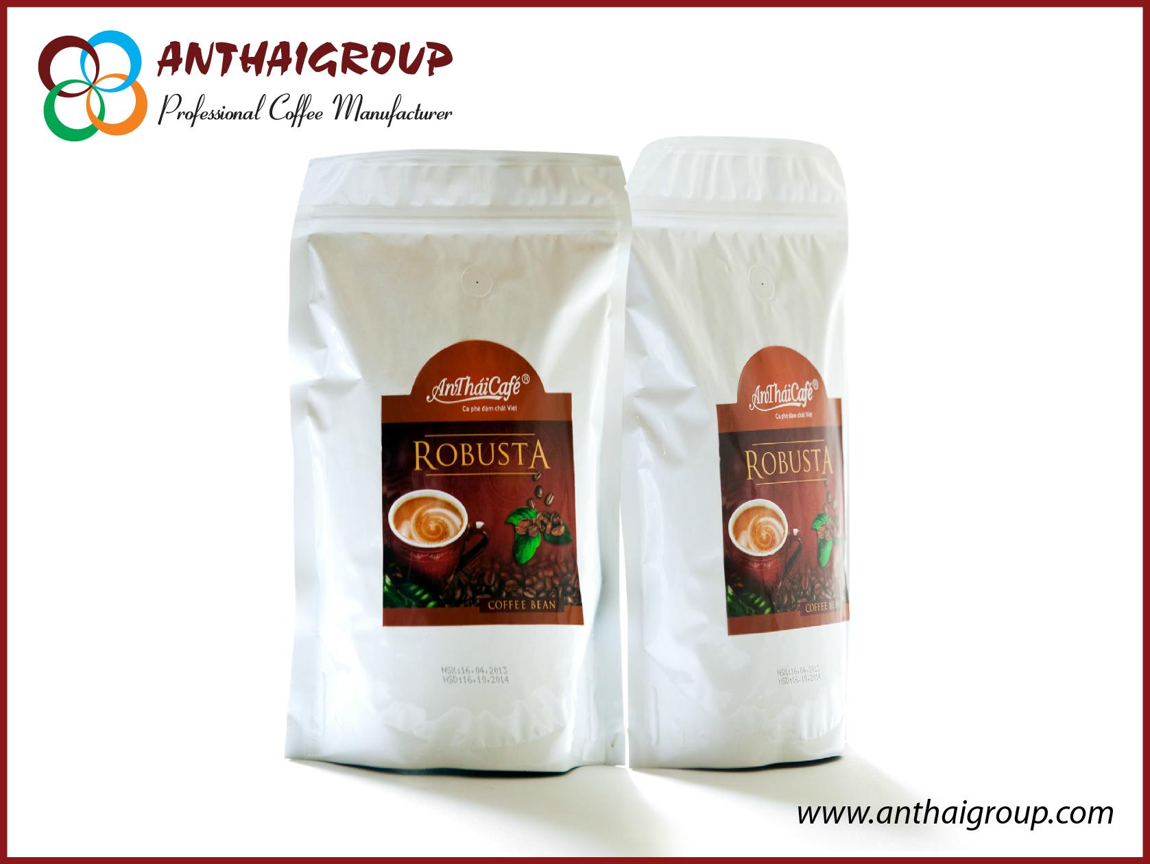 ROASTED ROBUSTA COFFEE BEANS 10 Anthaicafe (Vietnam Manufacturer