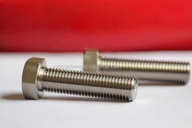 Din933 titanium hex head bolt 2