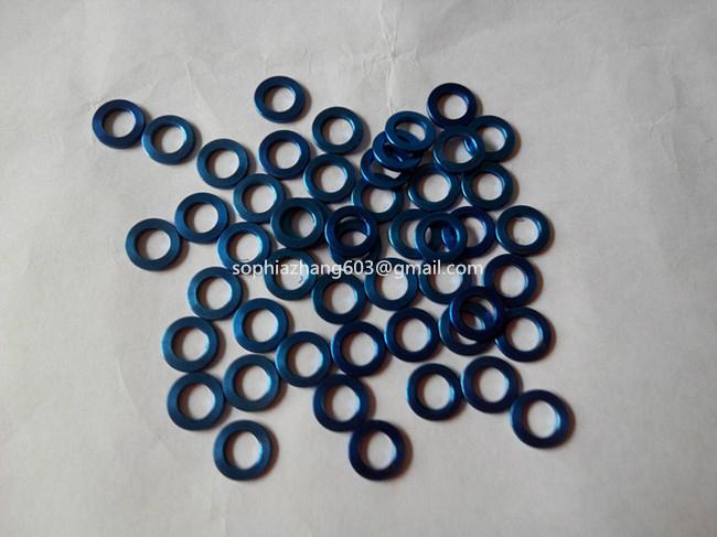 Din125 titanium anodized flat washer