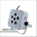 6*15W 5 in 1 RGBWA battery powered dmx uplight