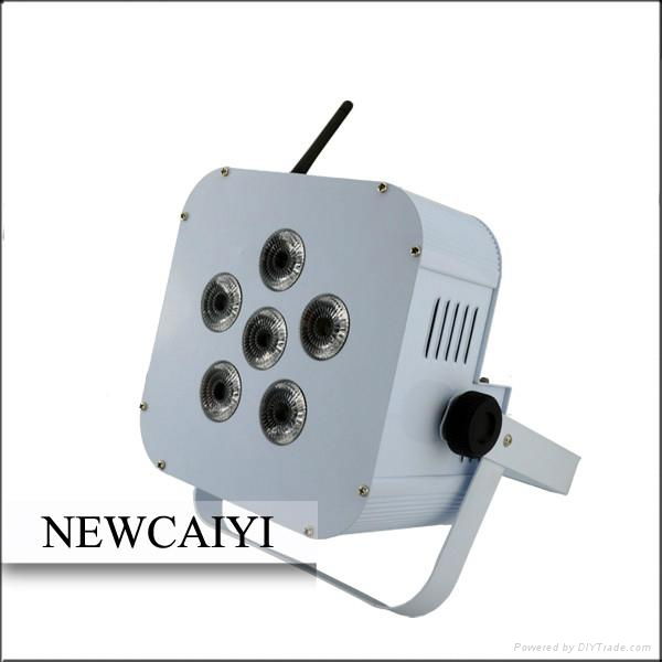 6*18W 6 in 1 RGBWA-UV battery dmx wireless par