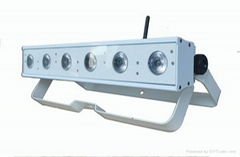 6*18W 6 in 1 RGBWA-UV battery dmx wireless led bar