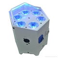 6*18W 6 in 1 RGBWA-UV battery dmx wireless uplighting