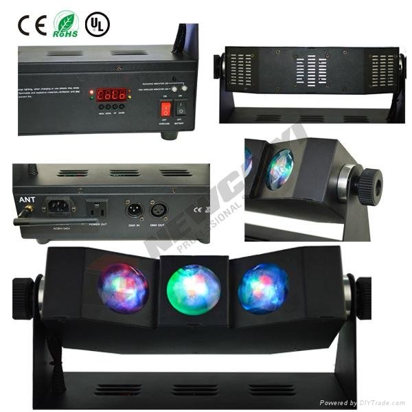 3*10W 4 in 1 RGBW battery powered led bar/wall washer 2