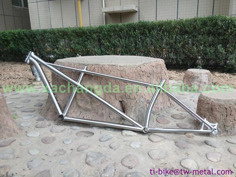 titanium bike frame tandem custom made in china with taper head tube
