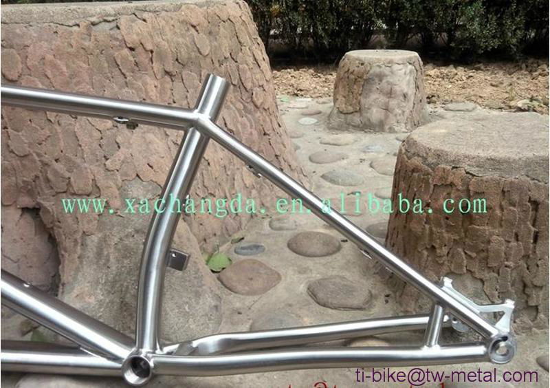 titanium bike frame tandem custom made in china with taper head tube 4
