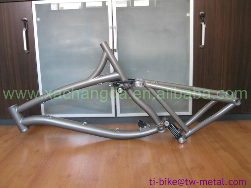 titanium bike frame bmx made in china titan full suspension bike frame mtb 5