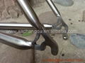 Titanium road bicycle frame customized titan touring bicycle frame in china 3