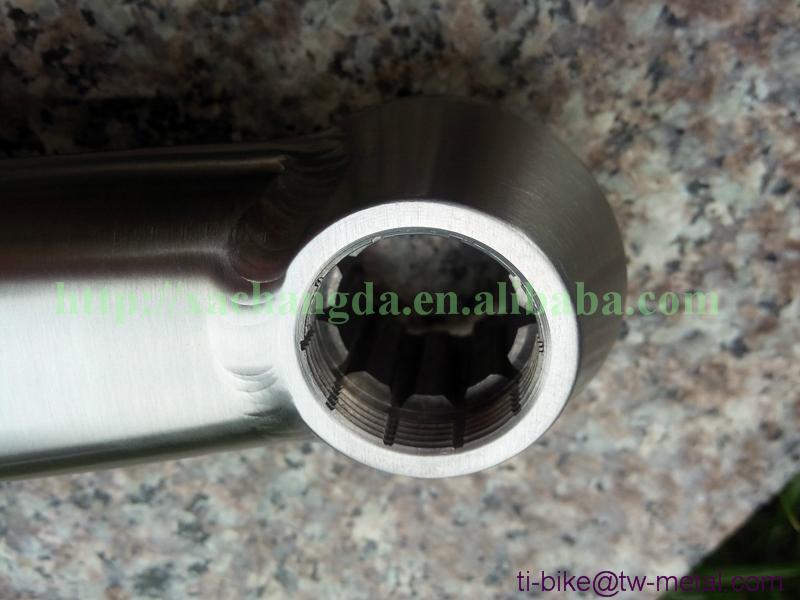 China made titanium bicycle crankset ti cranks and spider customized cheap 2