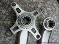 China made titanium bicycle crankset ti cranks and spider customized cheap 5