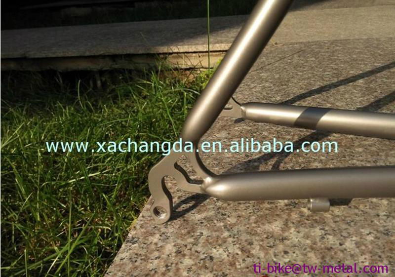 Customized titanium touring bike frame ti road bicycle frame made in china 5