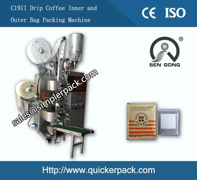 Vietnam Dirp Coffee Packaging Machine with Outer Envelope