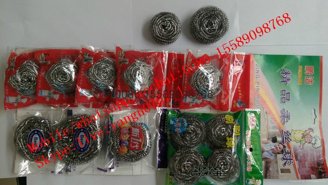 stainless steel 410 scourers/kitchen cleaning ball 3