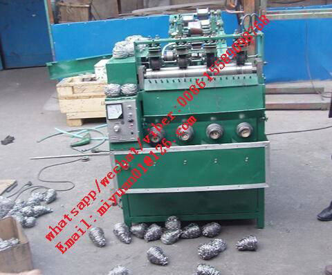 8 wires 4 balls scourer making machine