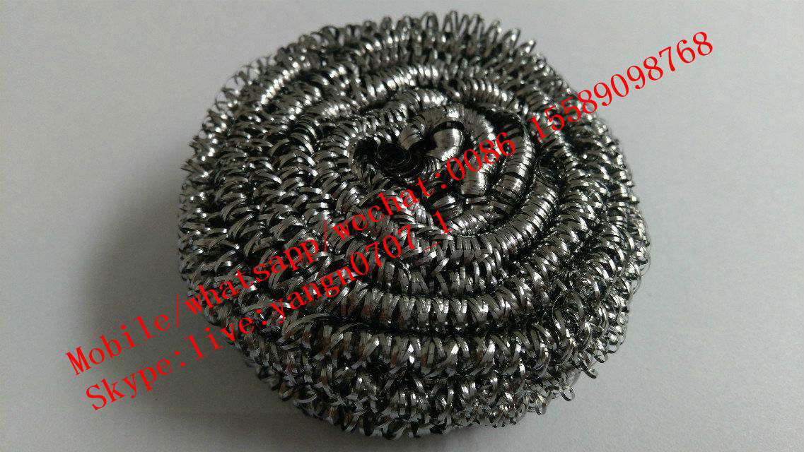 8 wires 4 balls scourer making machine 4