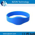 125khz 13.56MHz and UHF Rfid Silicone Wristband Tags 1