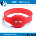 125khz 13.56MHz and UHF Rfid Silicone Wristband Tags 4