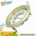 led GX53 Holder round shape with the silver plating fixture higher quality gx53  4