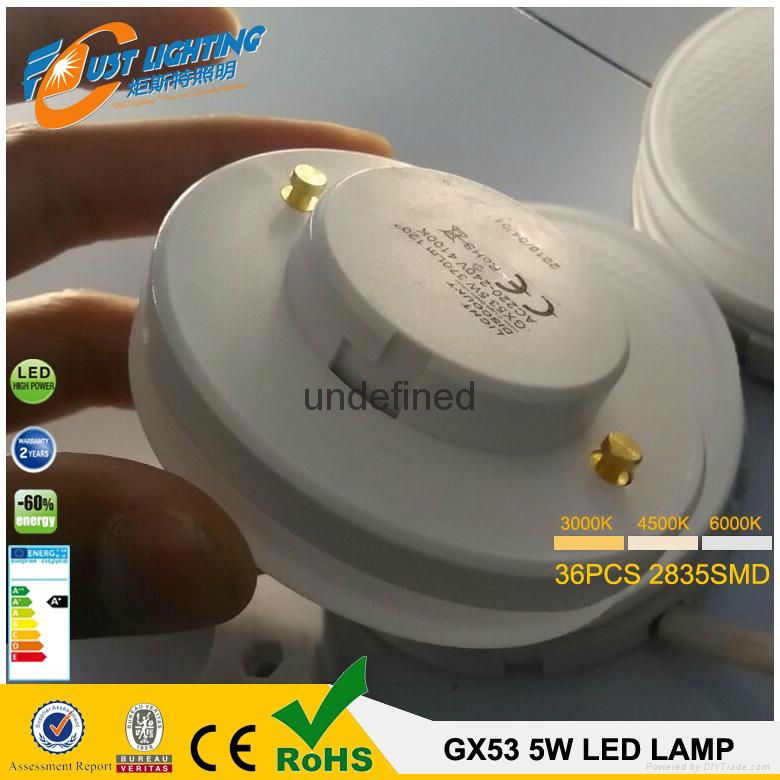 LED cabinet lighting 5W 400lm LED lighting 5W GX53 satiniertes  4