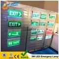 3W 30PCS 3014SMD Maintained LED Exit Sign, Safety Signs and Symbols LED Recharge 3
