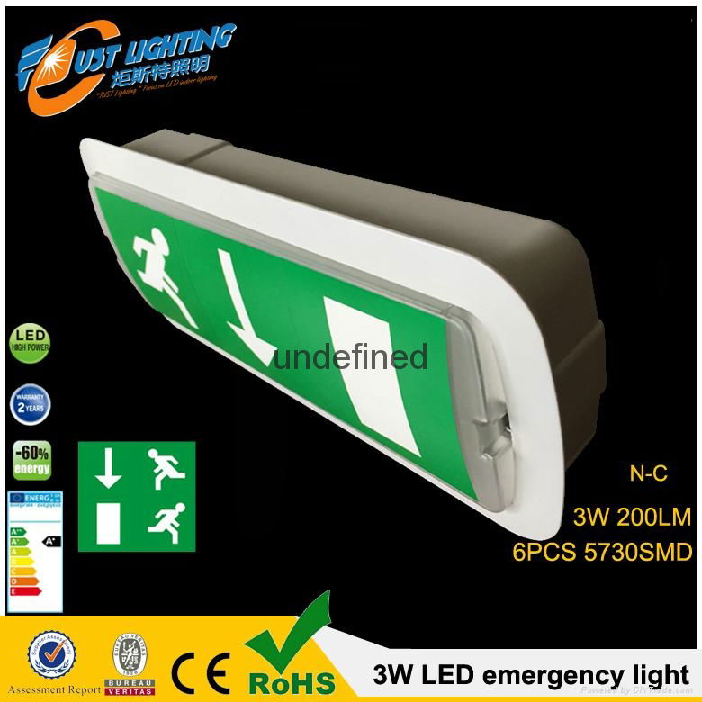 led Emergencia light 3W 30SMD exit sign light emergency exit door